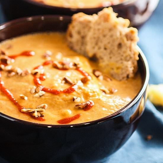 Persimmon Butternut Squash Soup
