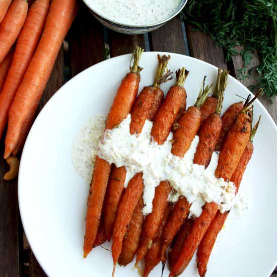 Roasted Carrots with Indian Spices