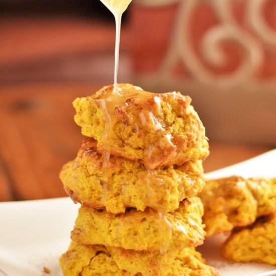 Pumpkin Honey Butter Biscuits