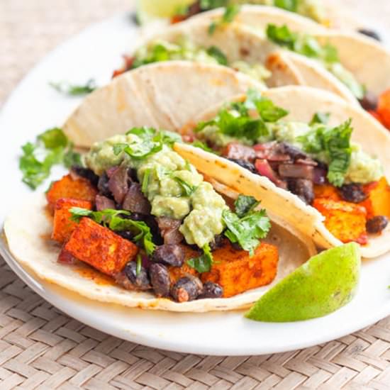 Vegan Butternut Squash Tacos