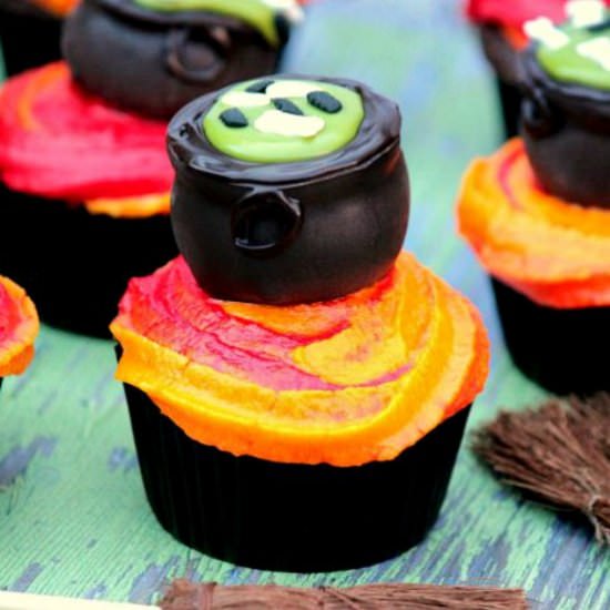 Cauldron Cupcakes
