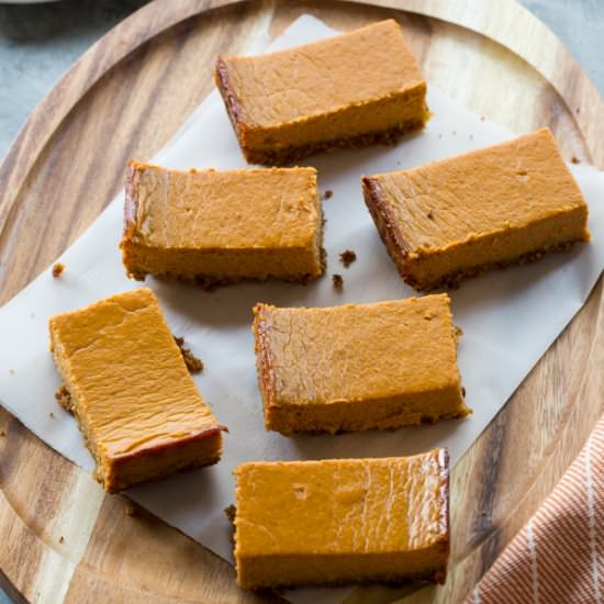 Pumpkin Pie Breakfast Bars