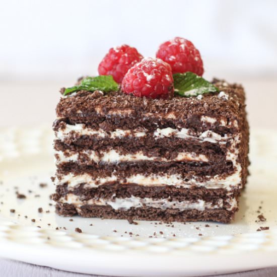 No Bake Chocolate Spartak Cake