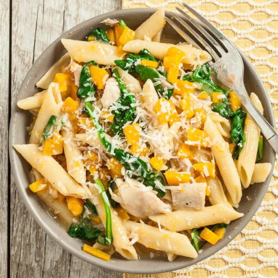 Butternut squash pasta