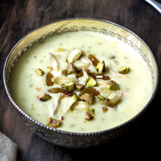 Sabudana Kheer – Tapioca Pudding