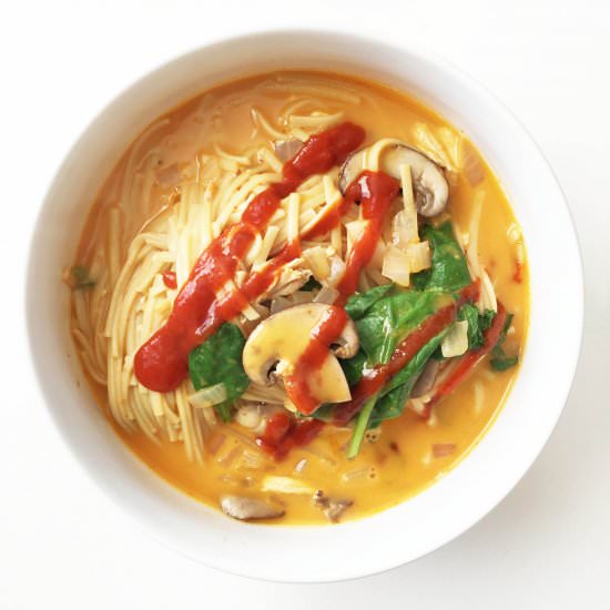 Healthified Pumpkin Curry Ramen