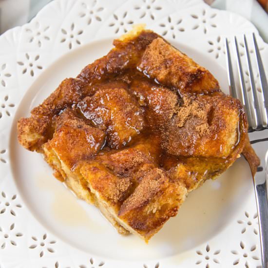 Pumpkin French Toast Bake