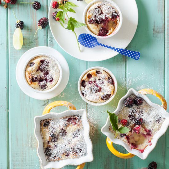 Blackberry Lime Clafoutis