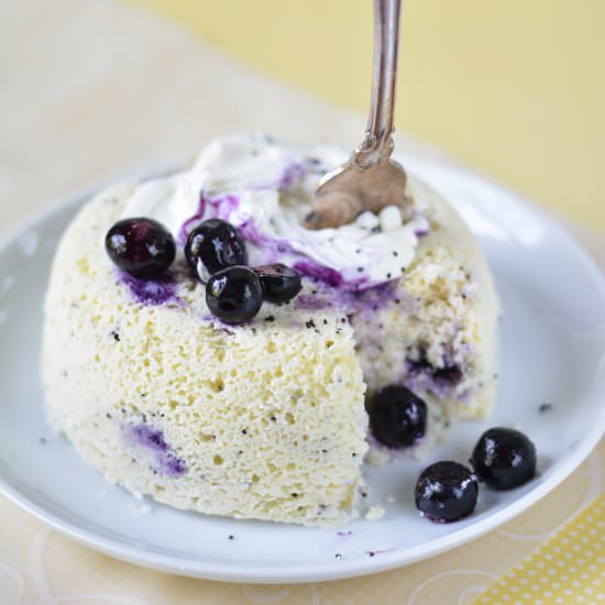 Lemon Blueberry Poppy Seed Cake