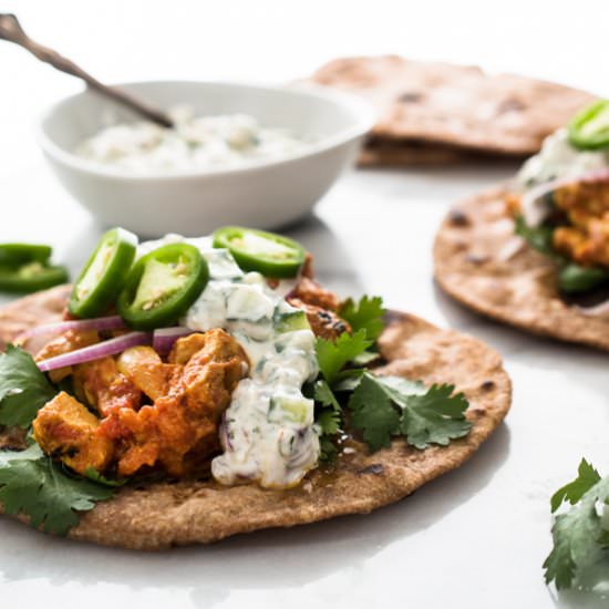 Chicken Tikka Tacos