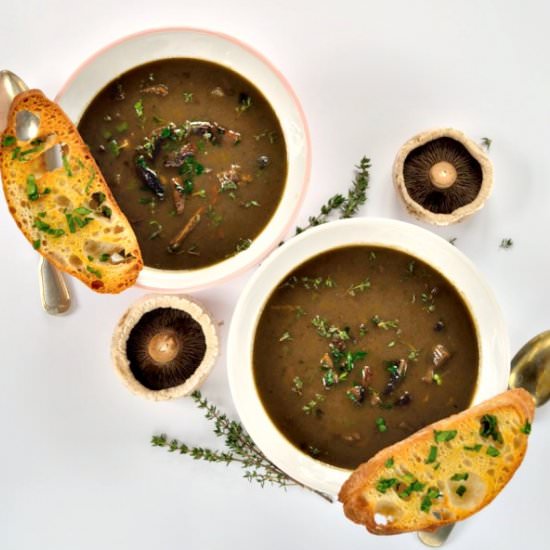 Porcini Mushroom & Sherry Soup