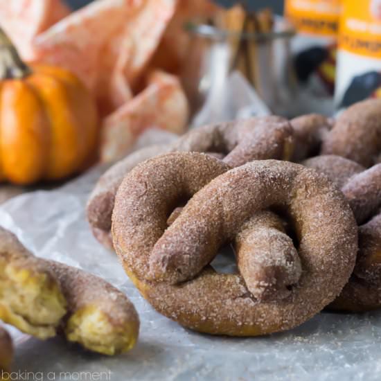 Pumpkin Beer Soft Pretzels