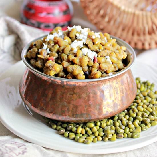 Whole Mung Beans Stir Fry