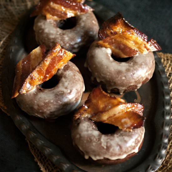 Maple Bourbon Bacon Chocolate Donut
