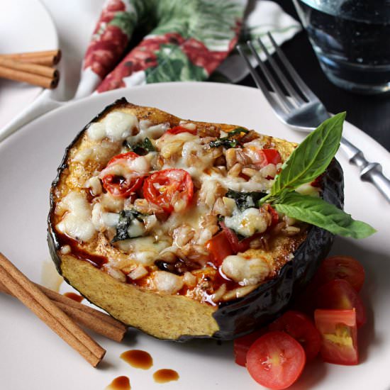 Caprese Stuffed Acorn Squash