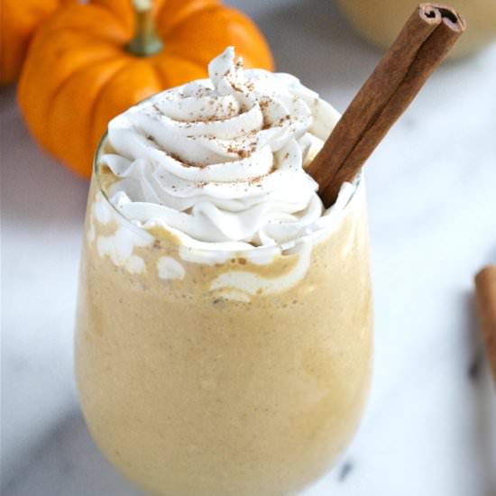 Vegan Pumpkin Spice Latte Milkshake