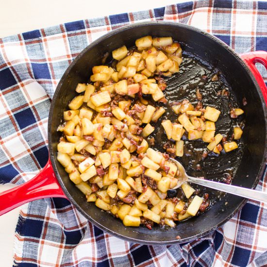 Sauteed Apples and Bacon