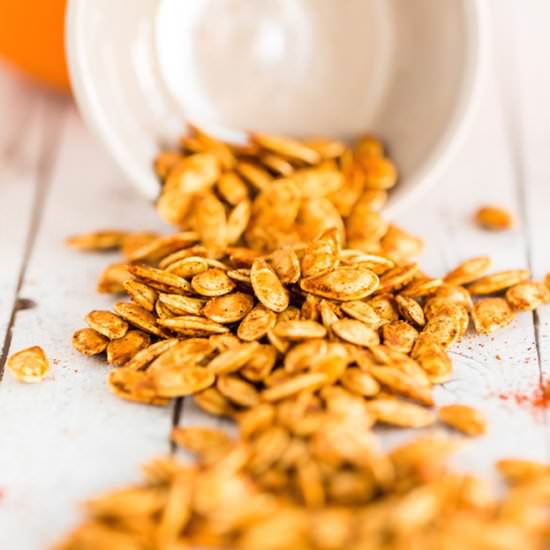 Spicy Roasted Pumpkin Seeds