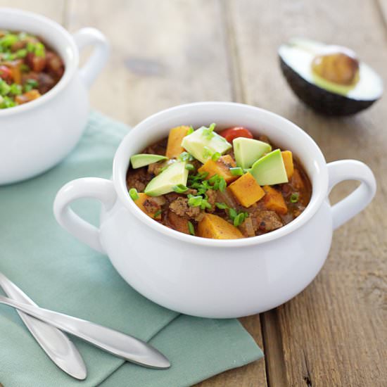 Slow Cooker Sweet Potato Chili