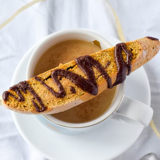 Pumpkin Biscotti Cookies