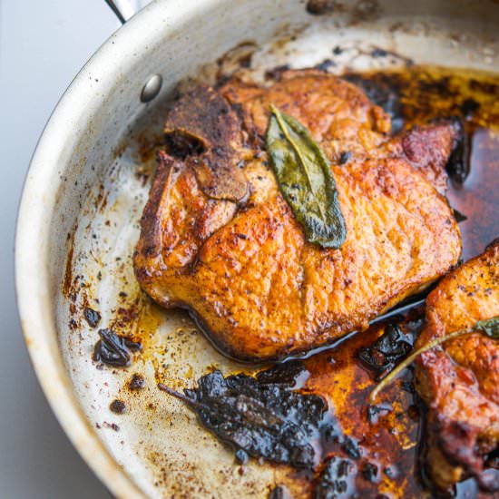 Butter Sage Pork Chops