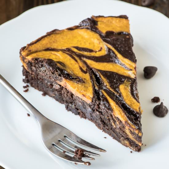 Cream Cheese Pumpkin Brownies