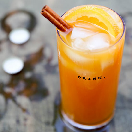 Pumpkin Beertail w/ Tequila and Rum