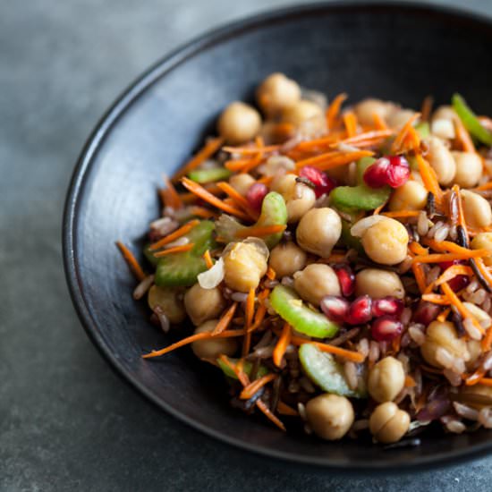 Wild Rice & Chickpea Salad