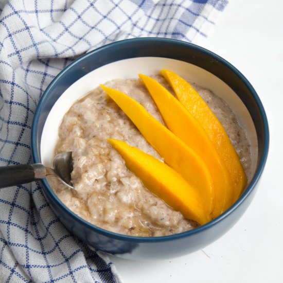 Coconut Brown Rice Breakfast Bowl