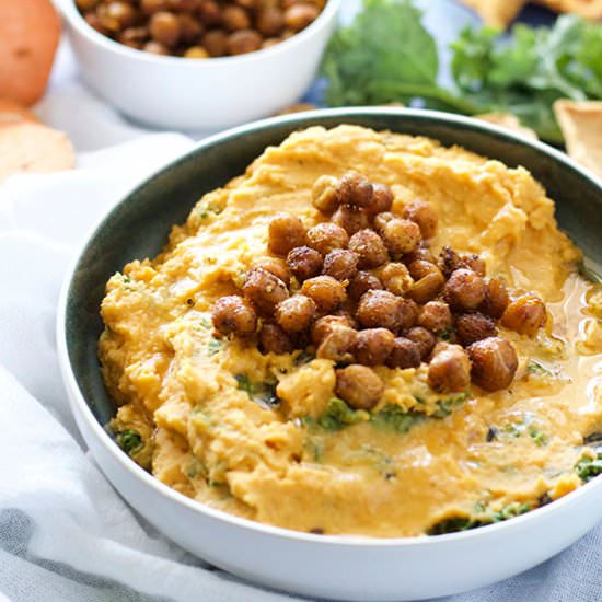 Sweet Potato Hummus with Chickpeas