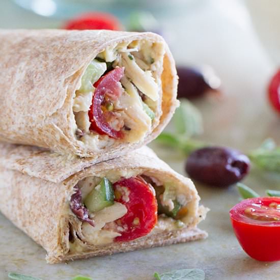 Greek Chicken Wrap