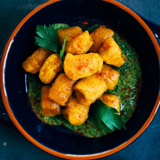 Harissa Spiced Pumpkin Gnocchi