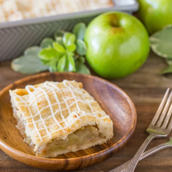 Iced Apple Pie Bars