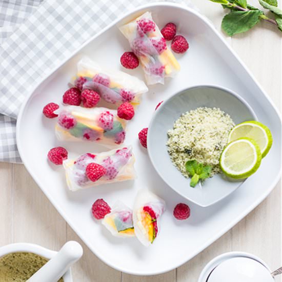 Fresh Fruit Spring Rolls