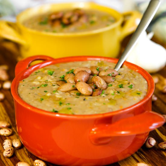 Italian Rice and Bean Soup