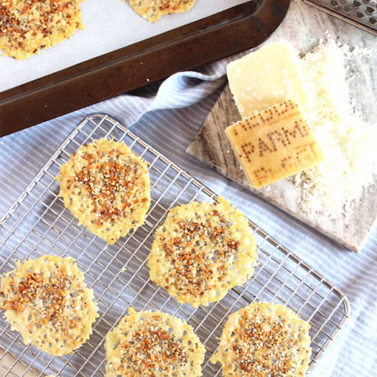 Everything Parmesan Crisps