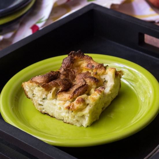 Apple Cheddar Bread Pudding