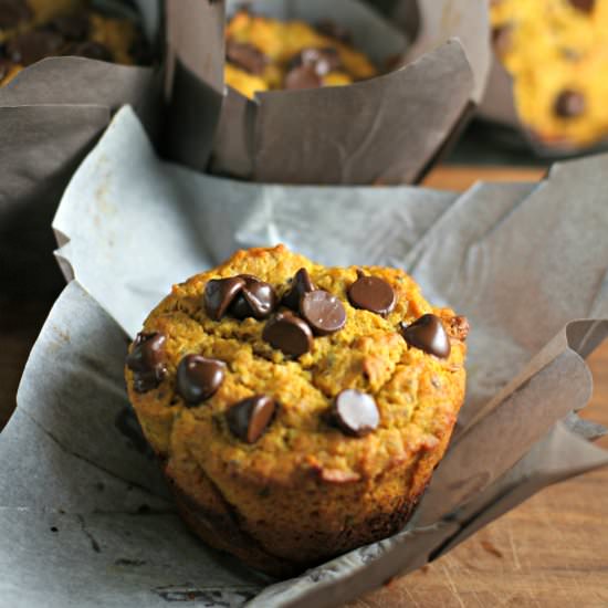 Pumpkin Chocolate Chip Muffins