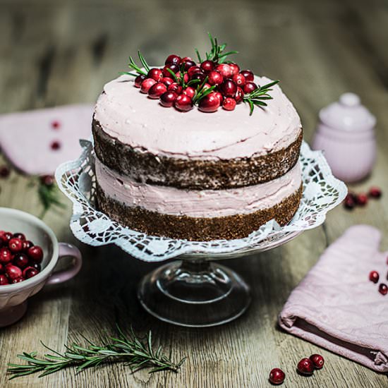 Earl Grey Torte w/ Cranberries