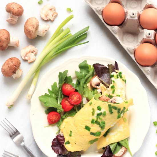 Omelet Wraps with Vegetables