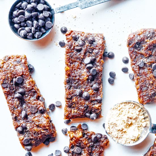 Vegan Chocolate, PB, and Date Bars