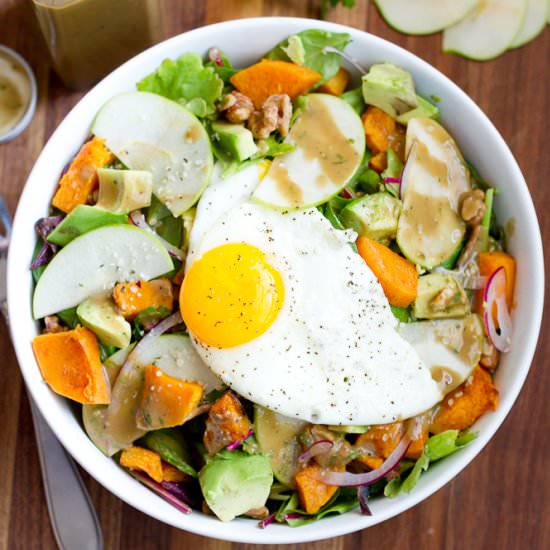 Fall Harvest Breakfast Salad