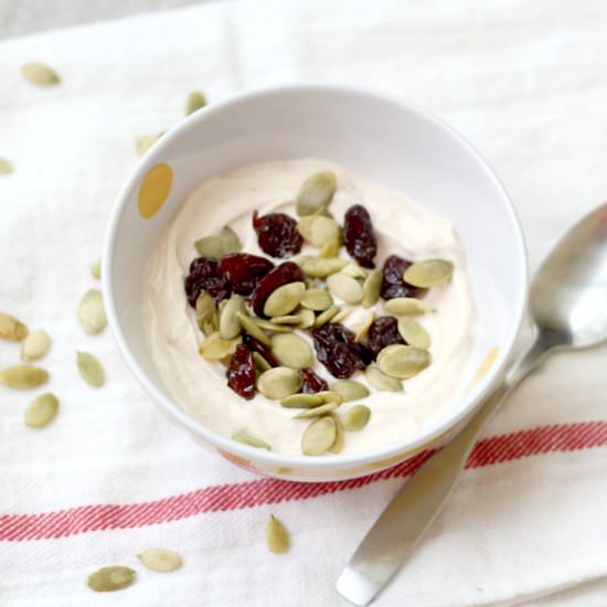 Quick Pumpkin-Spiced Yogurt