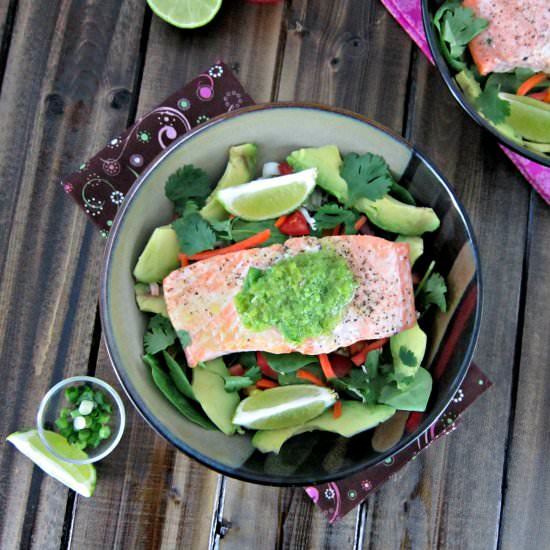 Jalapeno Lime Butter Baked Salmon