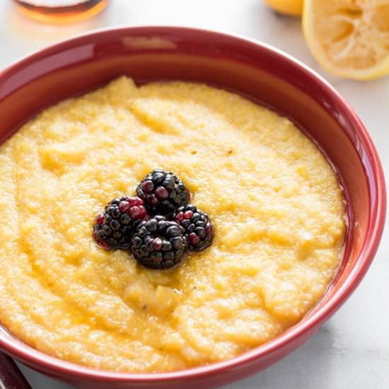 Creamy Lemon Polenta