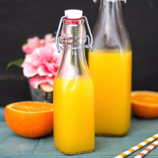Healthy Homemade Orange Syrup