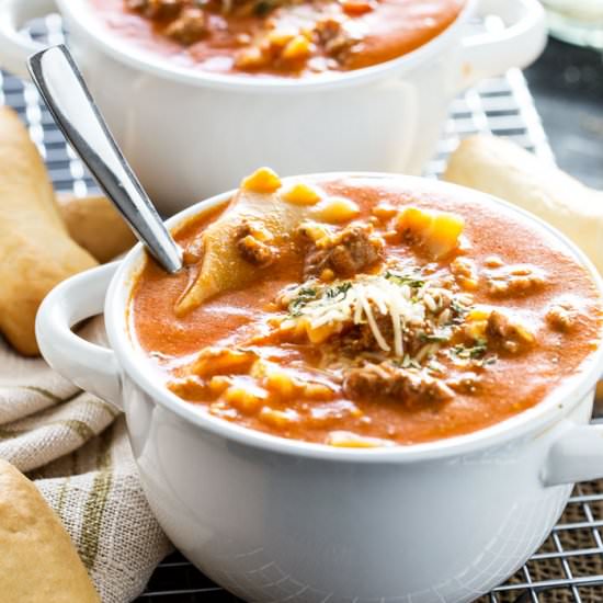 Lasagna Soup
