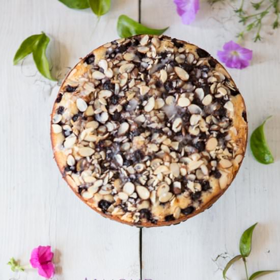 Almond Blueberry Coffee Cake
