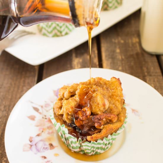 Baked Pumpkin Walnut French Toast