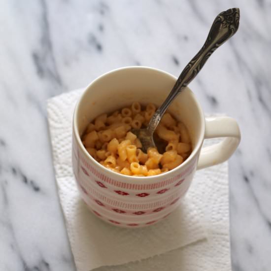 single serve pumpkin mac and cheese
